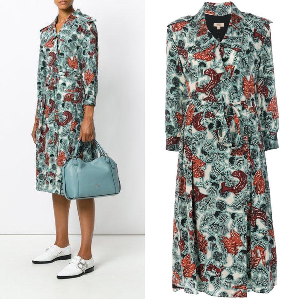 Burberry Silk Wrap Dress